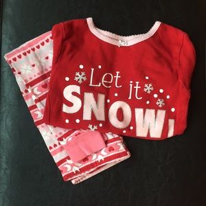 Lot of 8 Winter Pajama Sets 3T
